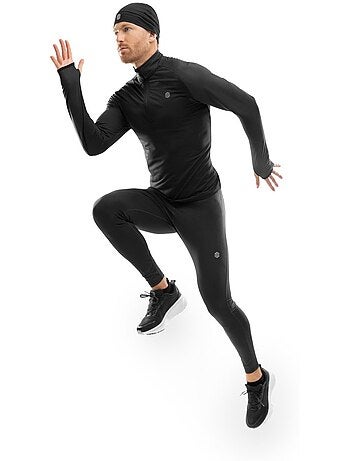 Camisola de corrida com meio fecho para homem