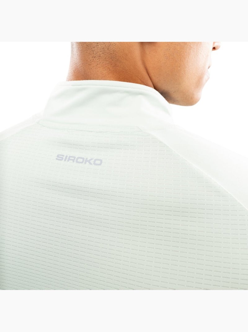 Camisola de corrida com meio fecho para homem Verde - Kiabi