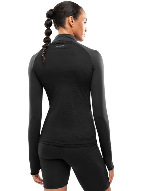 Camisola de corrida com meio fecho para mulher - Kiabi