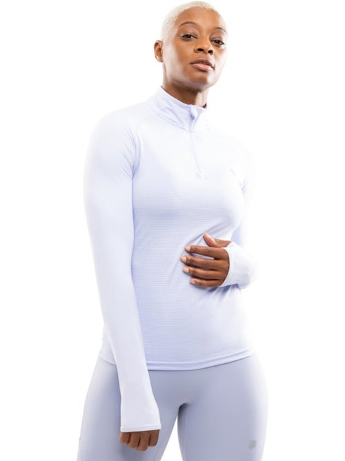 Camisola de corrida com meio fecho para mulher - Kiabi