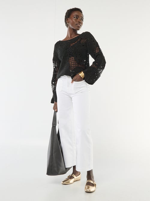 Camisola de croché - Kiabi