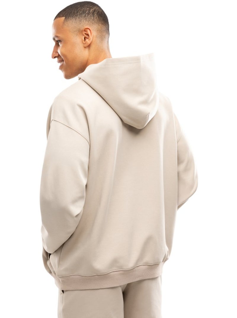 Camisola de desporto com capuz para homem Bege - Kiabi