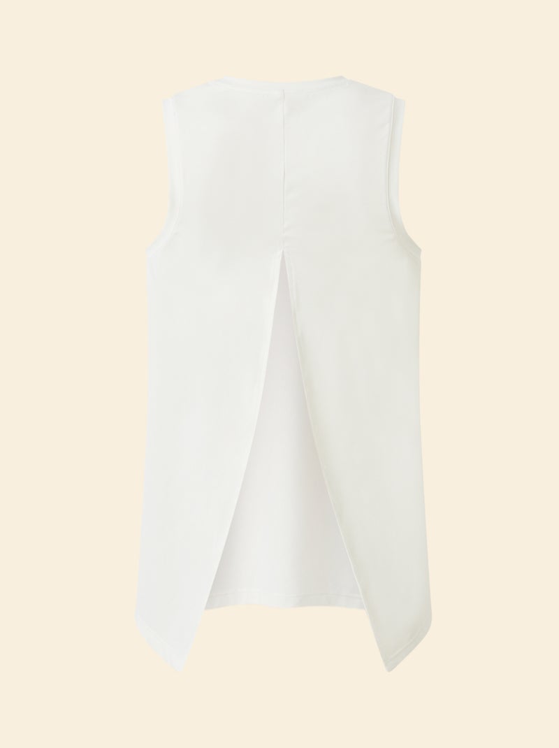 Camisola de desporto com copas integradas - (ekstract) Branco - Kiabi