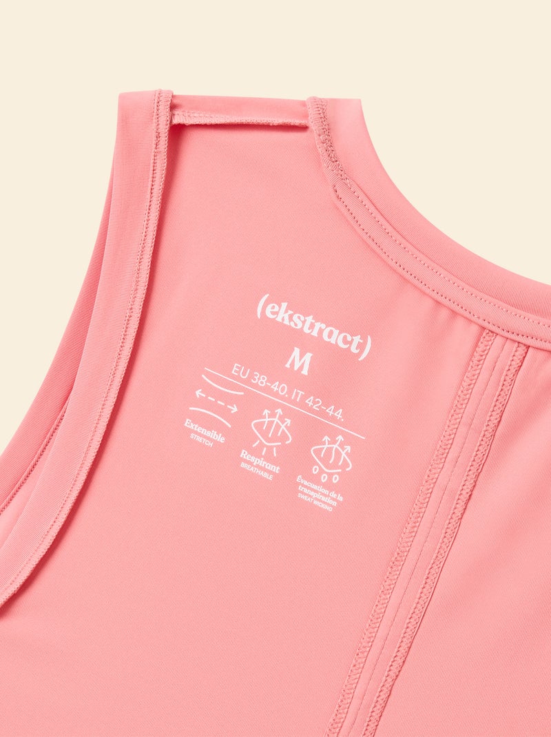 Camisola de desporto com copas integradas - (ekstract) Rosa - Kiabi