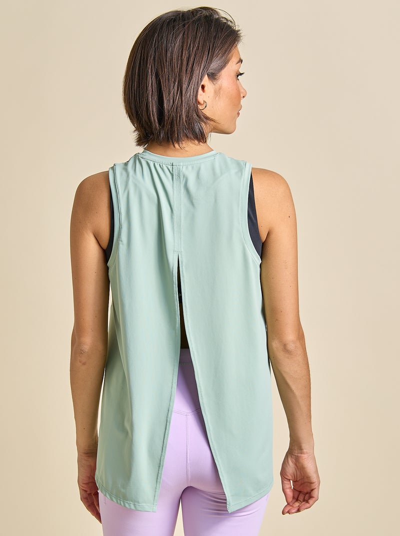 Camisola de desporto com copas integradas - (ekstract) Verde - Kiabi