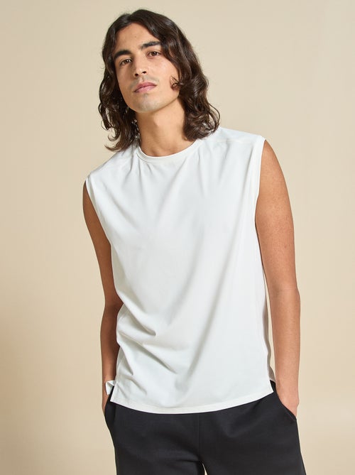 Camisola de desporto com mesh nas laterais - (ekstract) - Kiabi