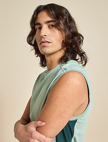 Camisola de desporto com mesh nas laterais - (ekstract)