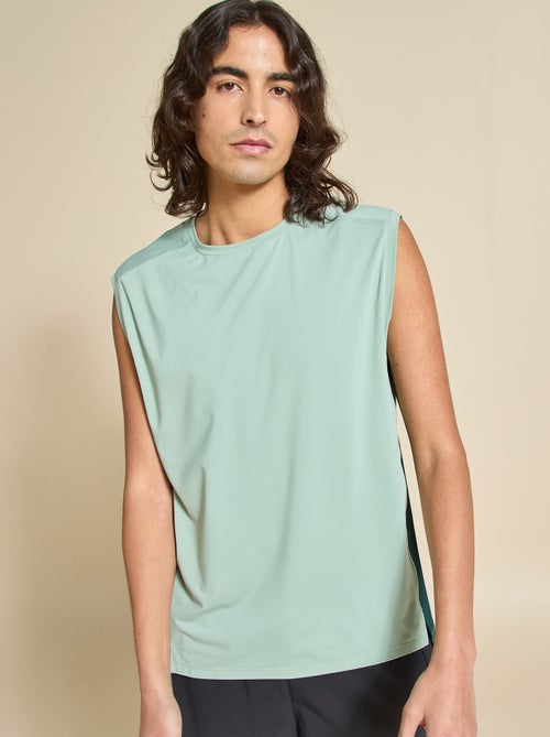 Camisola de desporto com mesh nas laterais - (ekstract) - Kiabi