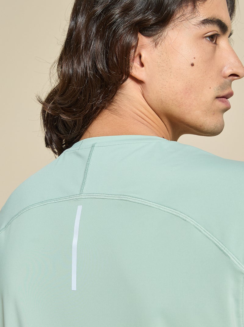 Camisola de desporto com mesh nas laterais - (ekstract) Verde - Kiabi