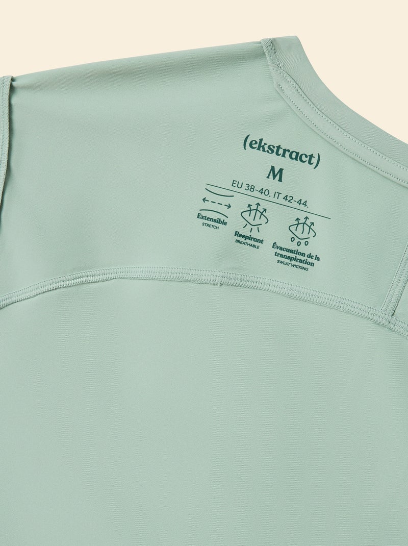Camisola de desporto com mesh nas laterais - (ekstract) Verde - Kiabi