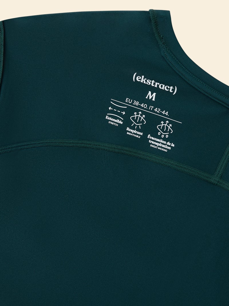 Camisola de desporto com mesh nas laterais - (ekstract) Verde - Kiabi