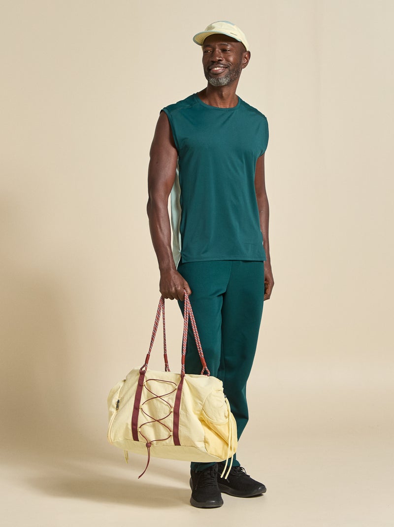 Camisola de desporto com mesh nas laterais - (ekstract) Verde - Kiabi
