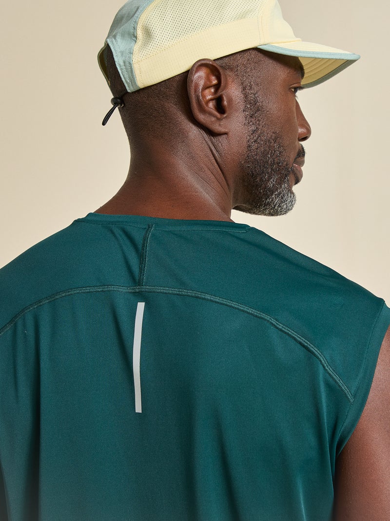 Camisola de desporto com mesh nas laterais - (ekstract) Verde - Kiabi