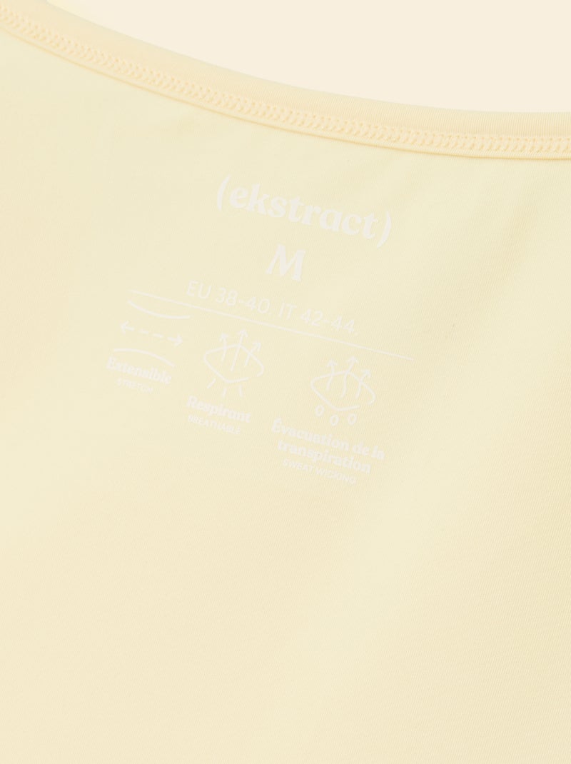 Camisola de desporto fluida - (ekstract) Amarelo - Kiabi