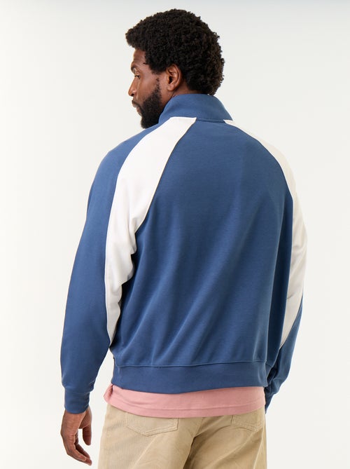 Camisola de French Terry com gola de camionista - Kiabi Camisola de French Terry com gola de camionista - Kiabi