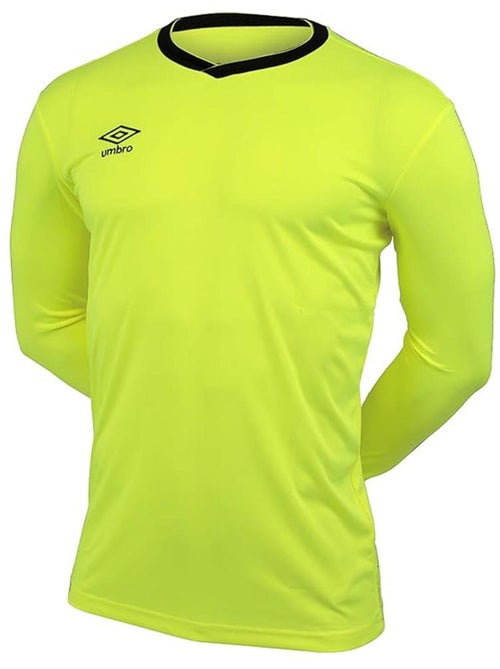 Camisola de Futebol Amarela Fluorescente Umbro para Homem 570260 - Kiabi Camisola de Futebol Amarela Fluorescente Umbro para Homem 570260 - Kiabi