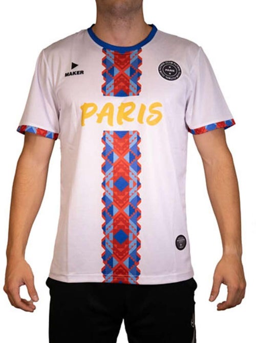 Camisola de Futebol Branca Sport Zone Paris - Kiabi Camisola de Futebol Branca Sport Zone Paris - Kiabi