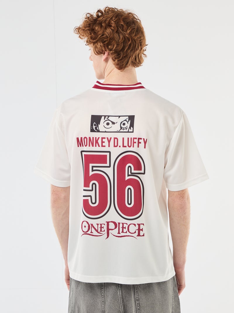 Camisola de futebol estampada 'One Piece' Branco - Kiabi