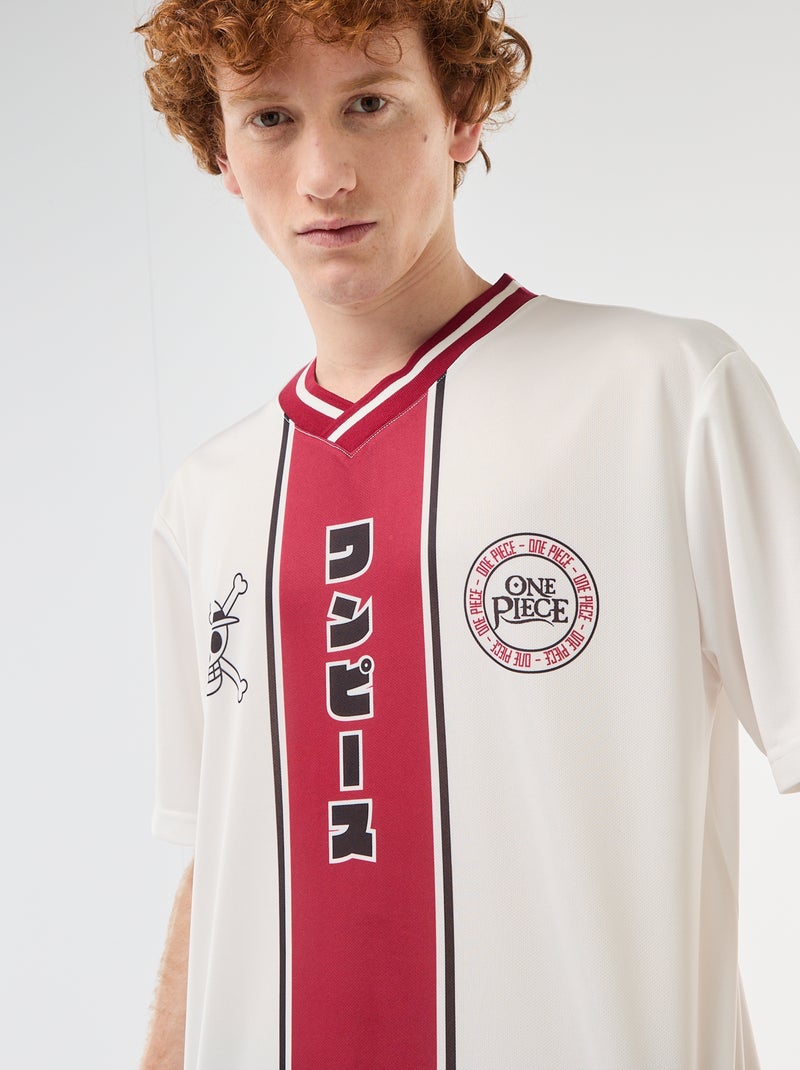 Camisola de futebol estampada 'One Piece' Branco - Kiabi