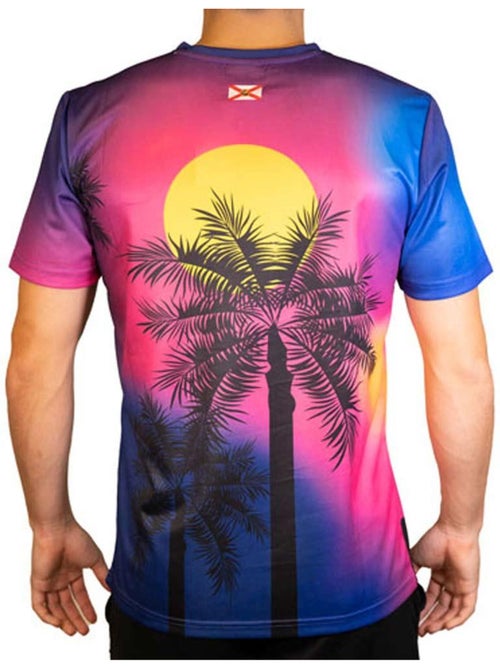 Camisola de Futebol Sport Zone Miami Azul-Marinho/Rosa - Kiabi Camisola de Futebol Sport Zone Miami Azul-Marinho/Rosa - Kiabi