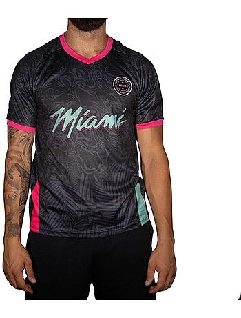 Camisola de Futebol Sport Zone Miami Preta/Rosa