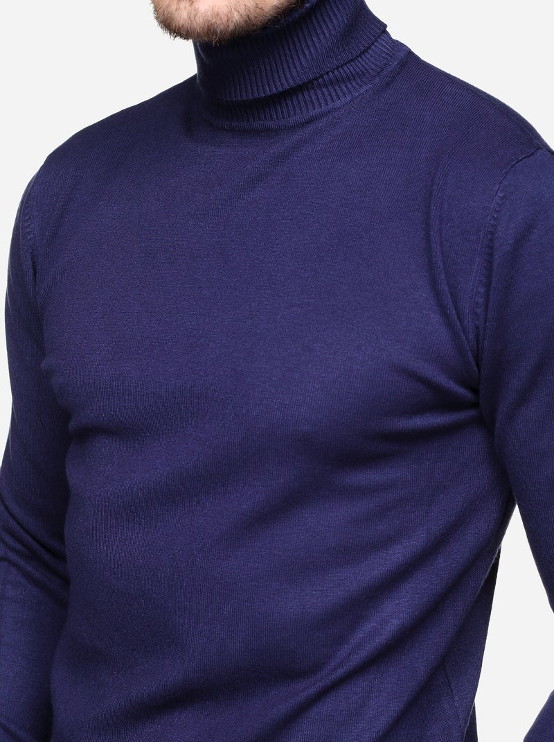 Camisola de gola alta - Kenzarro Azul - Kiabi