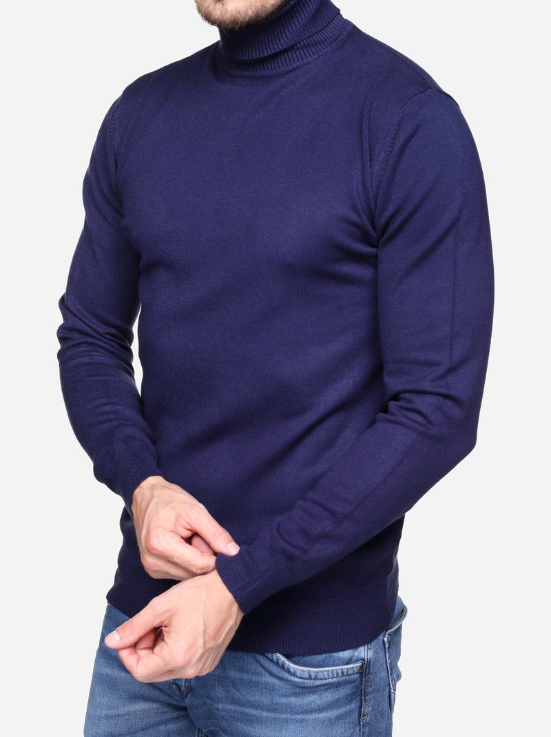Camisola de gola alta - Kenzarro Azul - Kiabi
