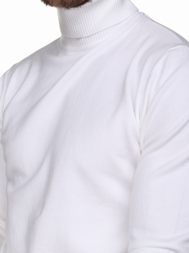 Camisola de gola alta - Kenzarro Branco - Kiabi