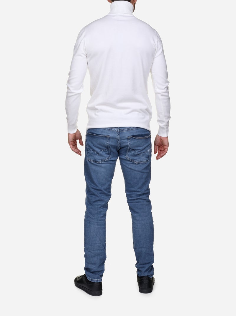 Camisola de gola alta - Kenzarro Branco - Kiabi
