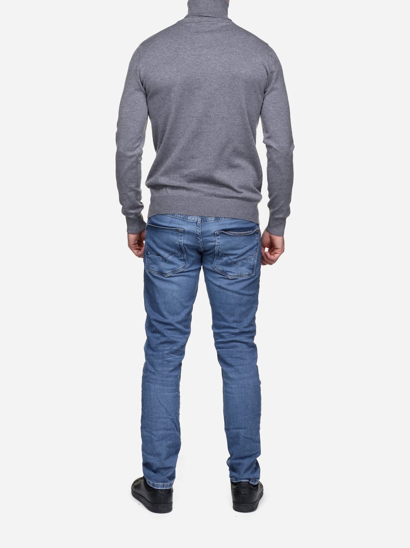 Camisola de gola alta - Kenzarro Cinza claro - Kiabi