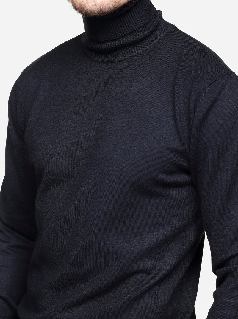 Camisola de gola alta - Kenzarro Preto - Kiabi