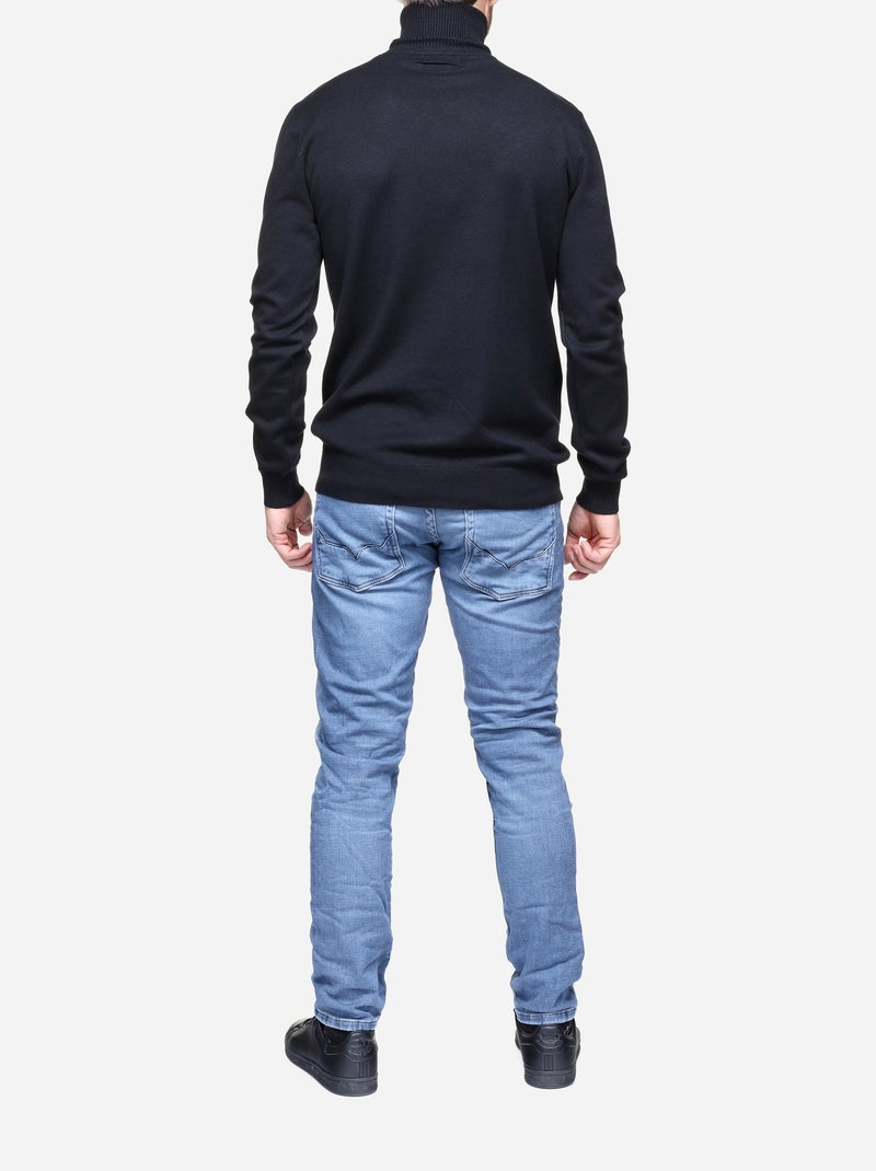 Camisola de gola alta - Kenzarro Preto - Kiabi
