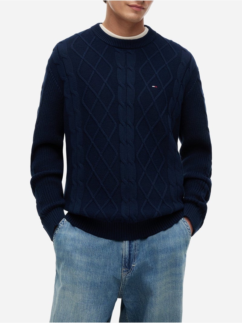 Camisola de gola alta - tommy jeans Azul-marinho - Kiabi