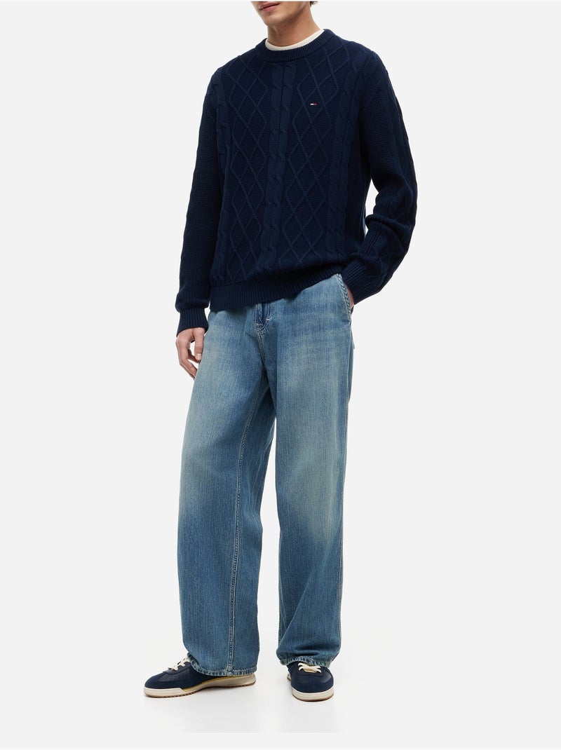Camisola de gola alta - tommy jeans Azul-marinho - Kiabi