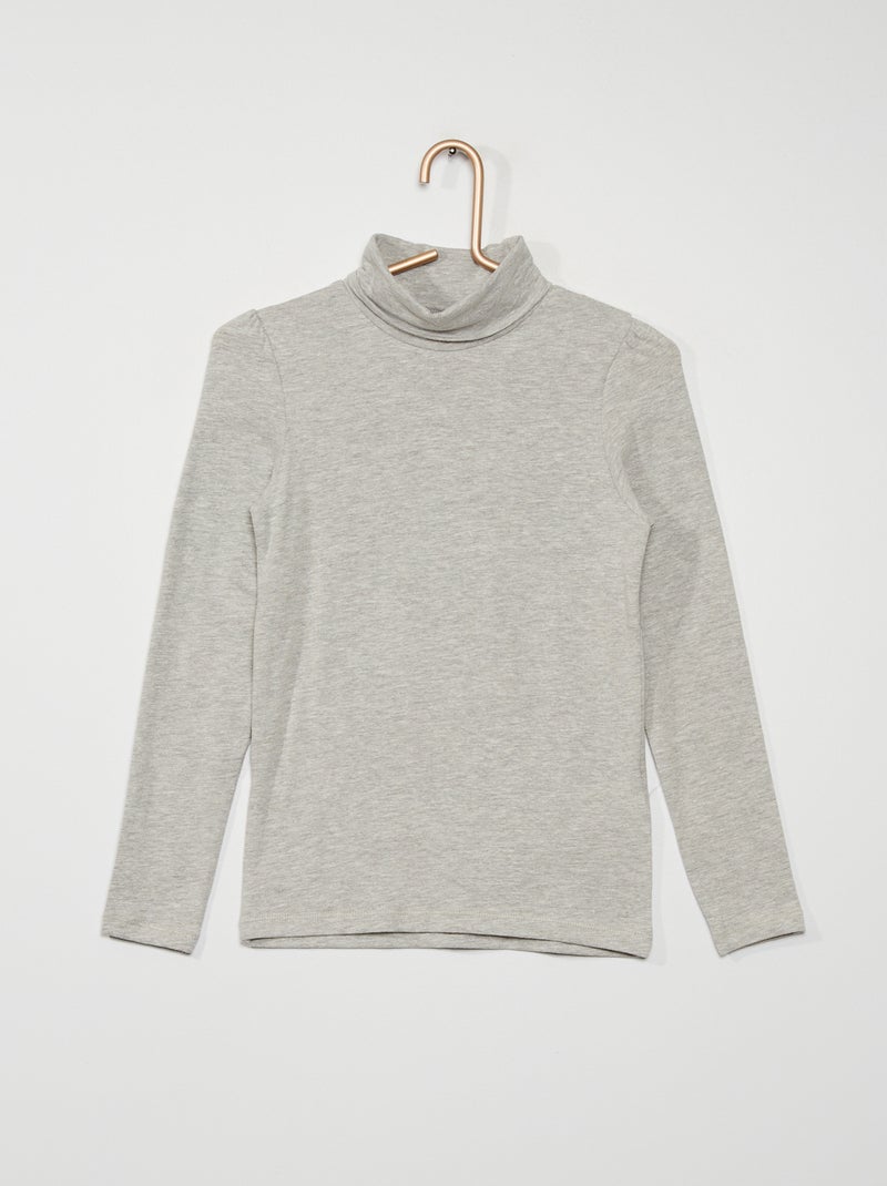 Camisola de gola alta CINZA - Kiabi