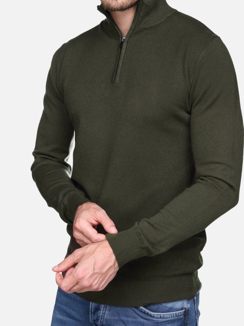 Camisola de gola alta com fecho - Kenzarro - Kiabi Camisola de gola alta com fecho - Kenzarro - Kiabi