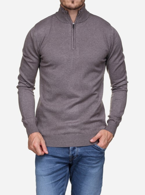 Camisola de gola alta com fecho - Kenzarro - Kiabi Camisola de gola alta com fecho - Kenzarro - Kiabi