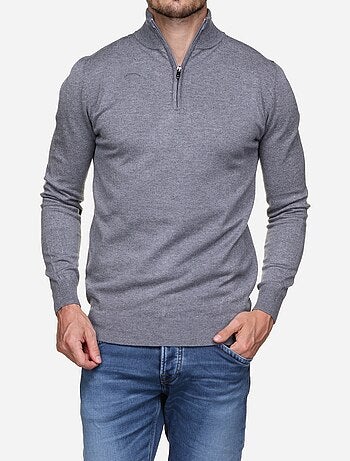 Camisola de gola alta com fecho - Kenzarro