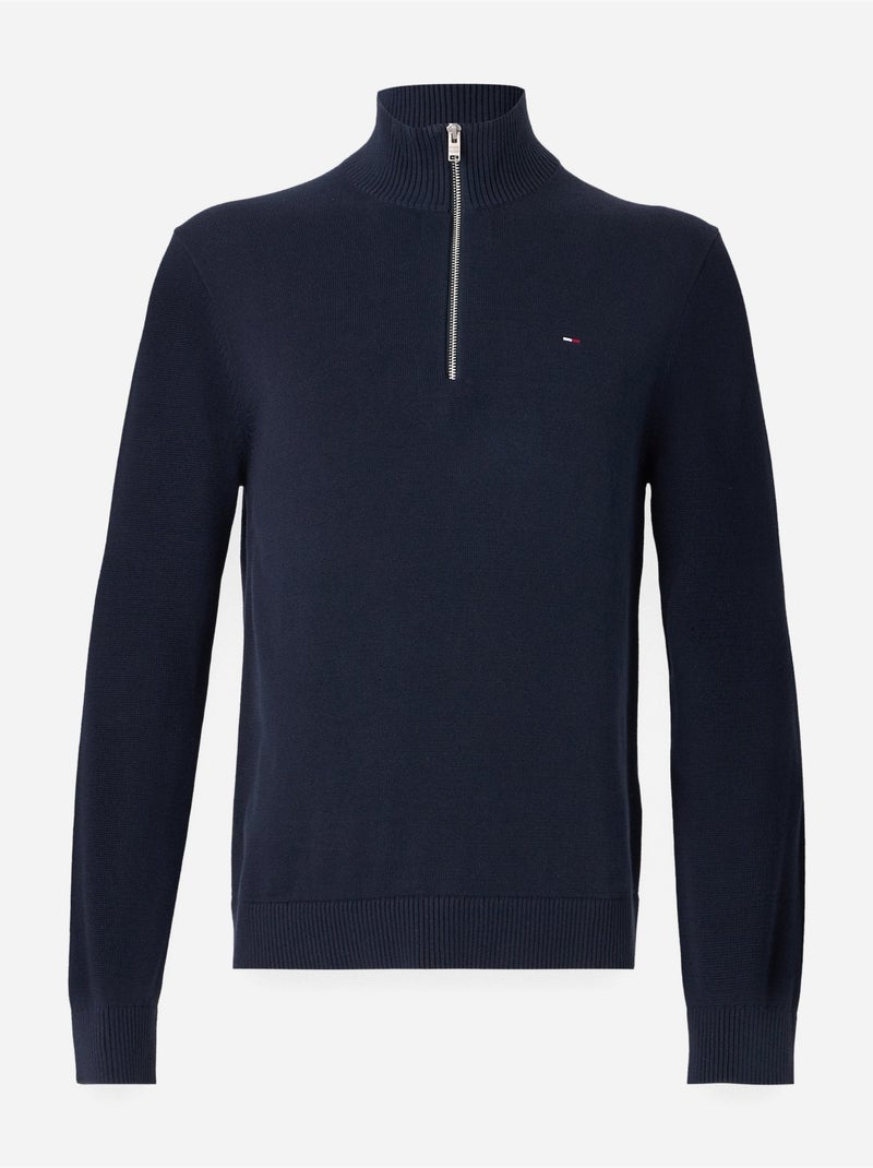 Camisola de gola alta com fecho - tommy jeans Azul - Kiabi