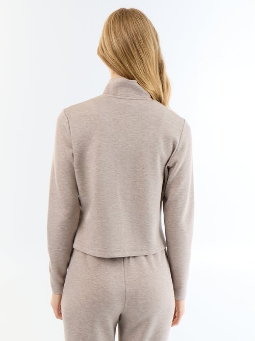 Camisola de gola alta com fecho - Kiabi Camisola de gola alta com fecho - Kiabi