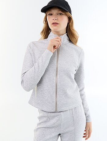 Camisola de gola alta com fecho