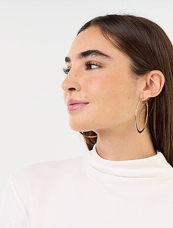Camisola de gola alta elástica