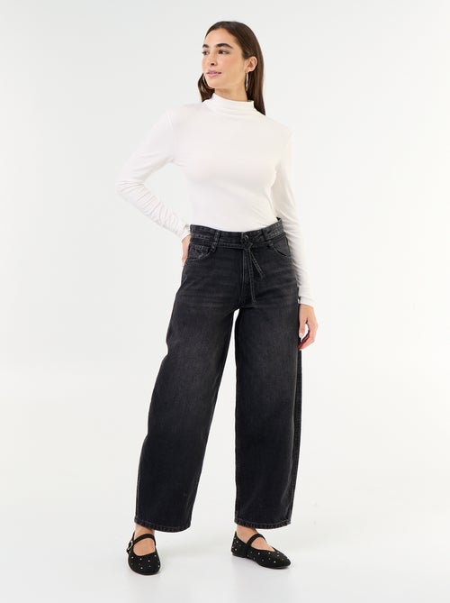 Camisola de gola alta elástica - Kiabi Camisola de gola alta elástica - Kiabi