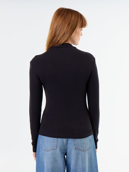 Camisola de gola alta elástica - Kiabi Camisola de gola alta elástica - Kiabi