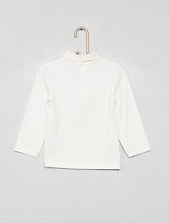 Camisola de gola alta em algodão biológico - Kiabi