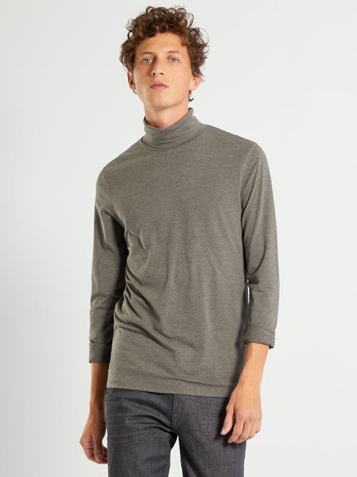 Camisola de gola alta em jersey - Kiabi