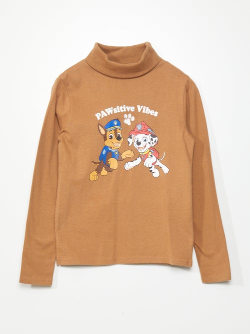 Camisola de gola alta em jersey 'Patrulha Pata' - Kiabi