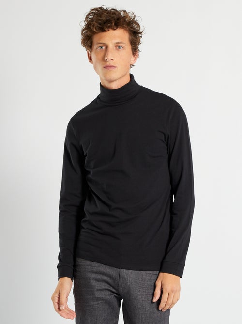 Camisola de gola alta em jersey - Kiabi