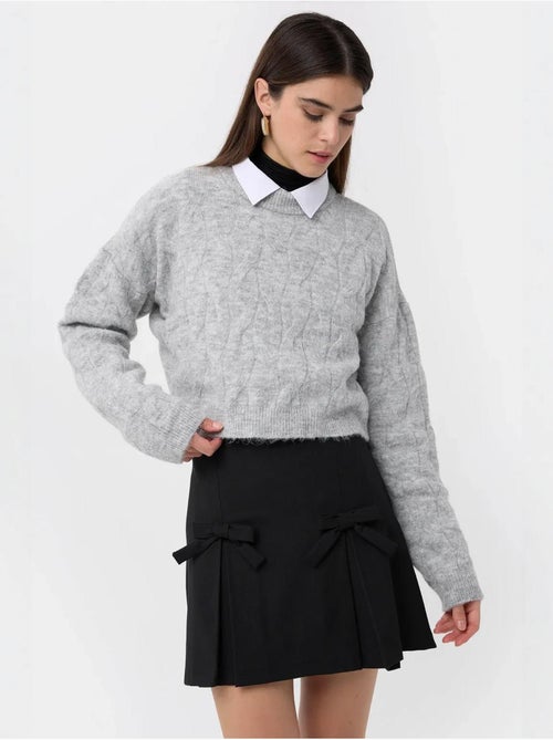 Camisola de gola alta em malha - Kiabi Camisola de gola alta em malha - Kiabi