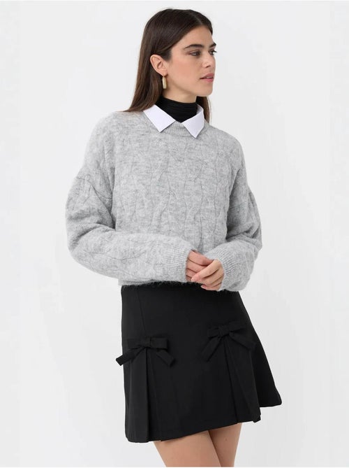 Camisola de gola alta em malha - Kiabi Camisola de gola alta em malha - Kiabi